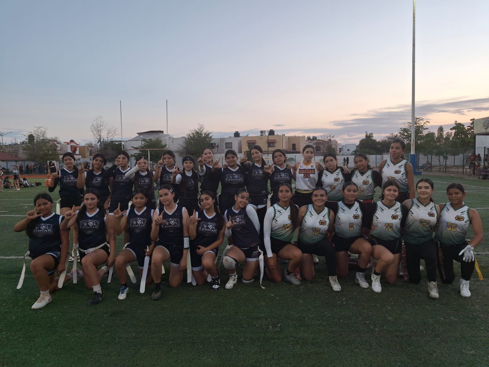 GUERREROS vs Leonas flag